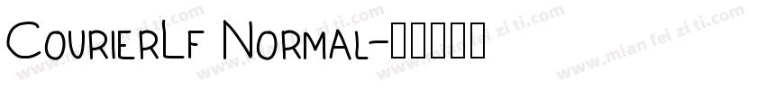 CourierLf Normal字体转换